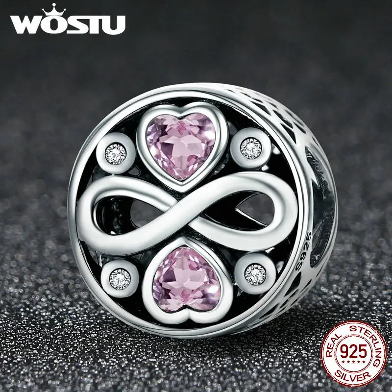WOSTU Лидер продаж 925 пробы серебро Our Forever Love Бусины Подходят браслет DIY ювелирные изделия подарок для влюбленных CQC240