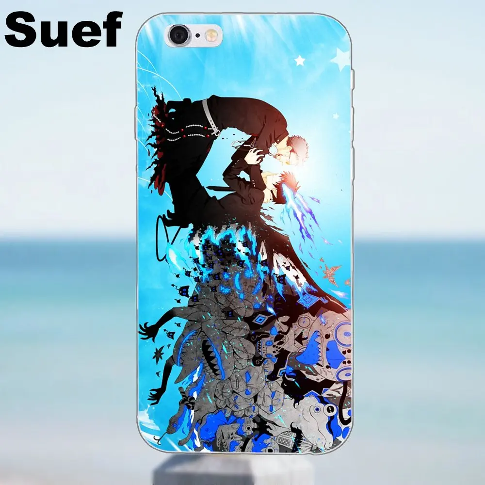Suef мягкий чехол с принтом Ao No Exorcist для iPhone X 4 4S 5 5S 5C SE 6 6S 7 8 Plus Galaxy J1 J3 J5 J7 A3 A5 2016 2017|galaxy