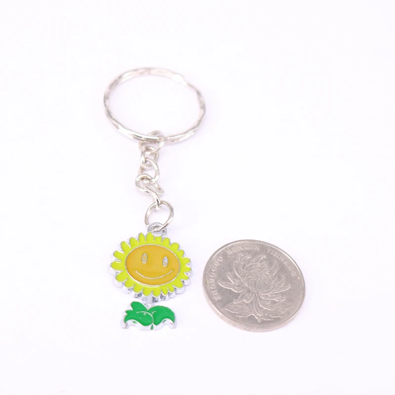 1 шт ПОДСОЛНУХ Шарм брелок для ключей Автомобильный ключ сувенирное кольцо