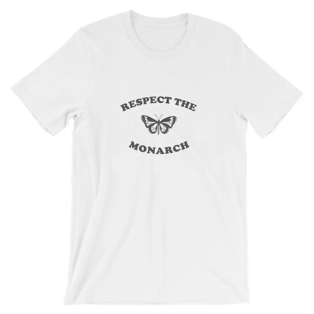 С уважением относимся к MONARCH футболка camisetas эстетику в винтажном стиле