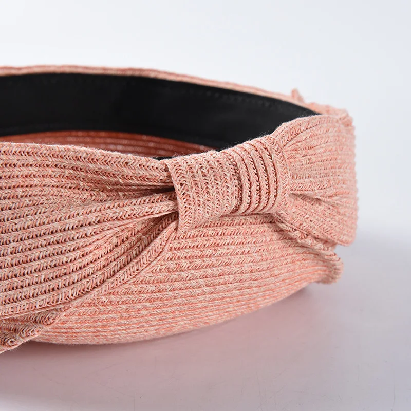 Женский соломенный берет USPOP мягкий однотонный со складным бантом|Женские