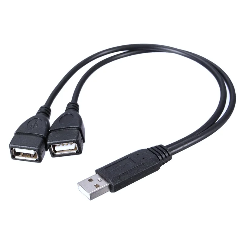 Лидер продаж универсальный Разветвитель USB 2 0 штырь-двойной гнездо порта кабель