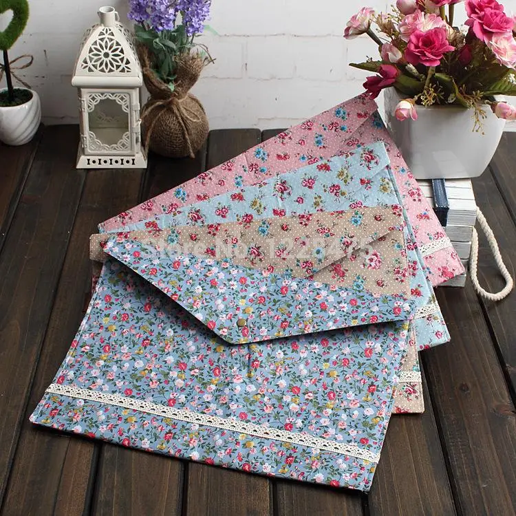 4 шт./лот Новая Винтажная серия dots flower lace А4 Папка для документов папка хранения
