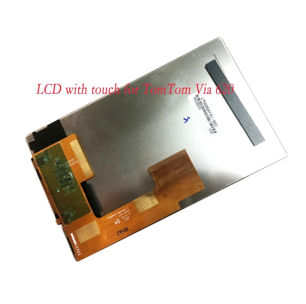 

Original 6" inch For TomTom Via 620 full GPS LCD display screen with touch screen digitizer panel free shipping