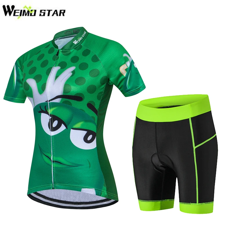 WEIMOSTAR Green Ropa Ciclismo Женская велосипедная Джерси с коротким рукавом одежда Bicicleta Maillot