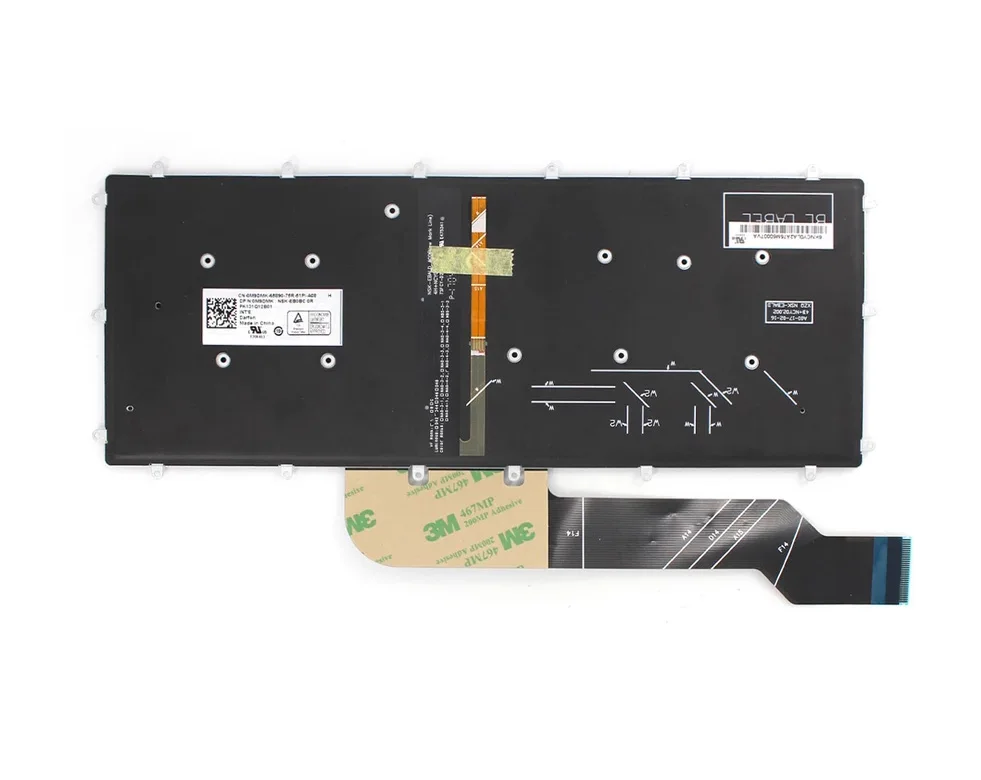 

RU Keyboard For Dell 14-7000 7466 7460 Keyboard RU with Backlit