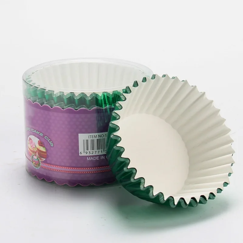 100 шт./компл. алюминиевая фольга Металлические Мини вкладыши для кексов кексы