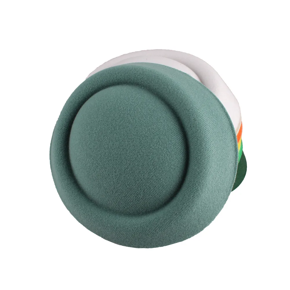 Бирюзовый синий 16 см чародей DIY millinery аксессуар для волос пиллбокс основа для шляпы с вуалью полиэстер мини топ шляпа событие MYQH020