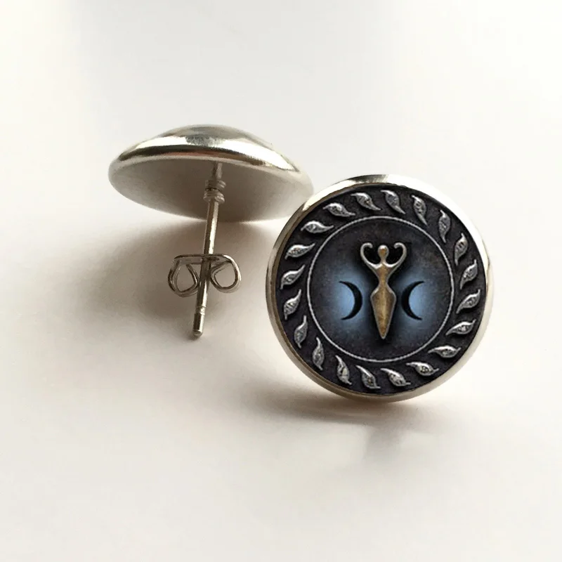 1 шт Тройная Луна ювелирные изделия для богини стекло кабошон ожерелье |