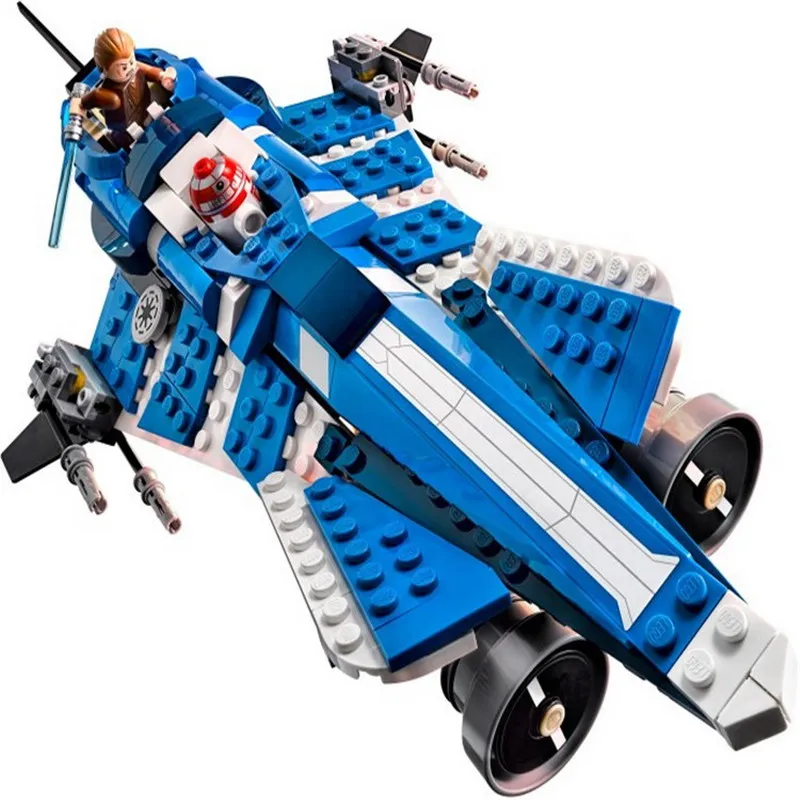 10375 BALE Star Wars Anakin's Custom Jedi Fighter Model Building Blocks Enlighten Figure Toys For Children Christmas Gift