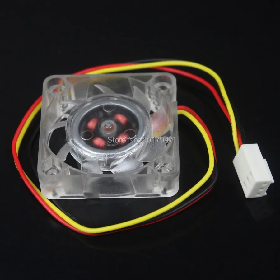 20 Pieces LOT 4cm 40mm 40x40x10mm 4010S DC 12V 3Pin Blue LED Mini Brushless Case Cooler Cooling Fan |