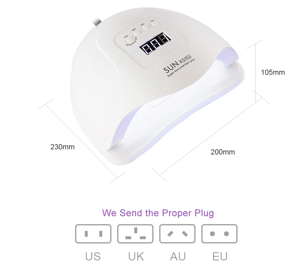 I'M GIRL 80W SUN X5 Plus Сушилка для ногтей Dryer36 светодиодный светильник УФ отверждения