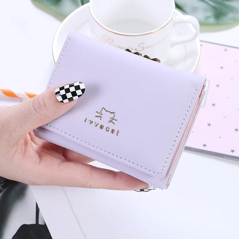 2018 дамы кошелек короткие Япония и Южная Корея версия простой милый цыпленок мини