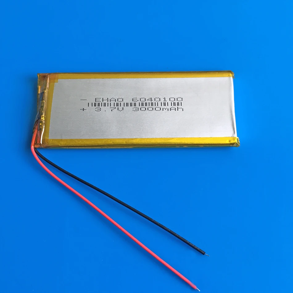 6040100 3,7 V 3000mAh литий-полимерная lipo аккумуляторная батарея литий-ионная батарея для внешнего аккумулятора планшета ПК электронной книги камеры планшета
