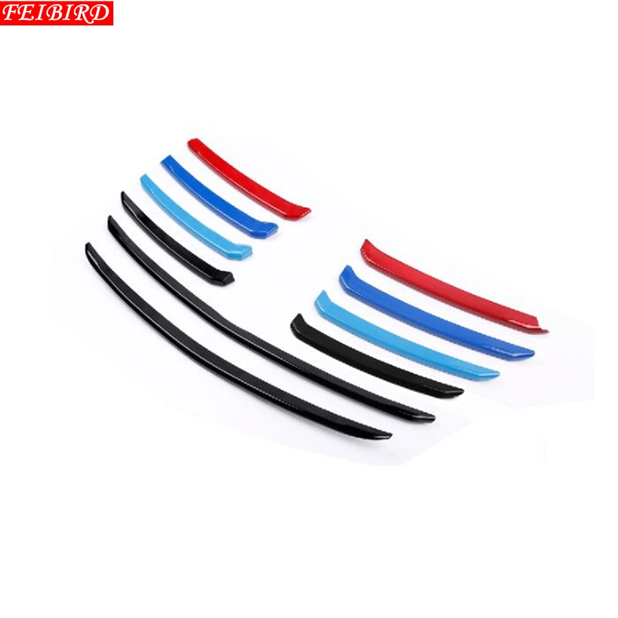 ABS передняя решетка гриль Декор полоса литье крышка комплект отделка Аксессуары