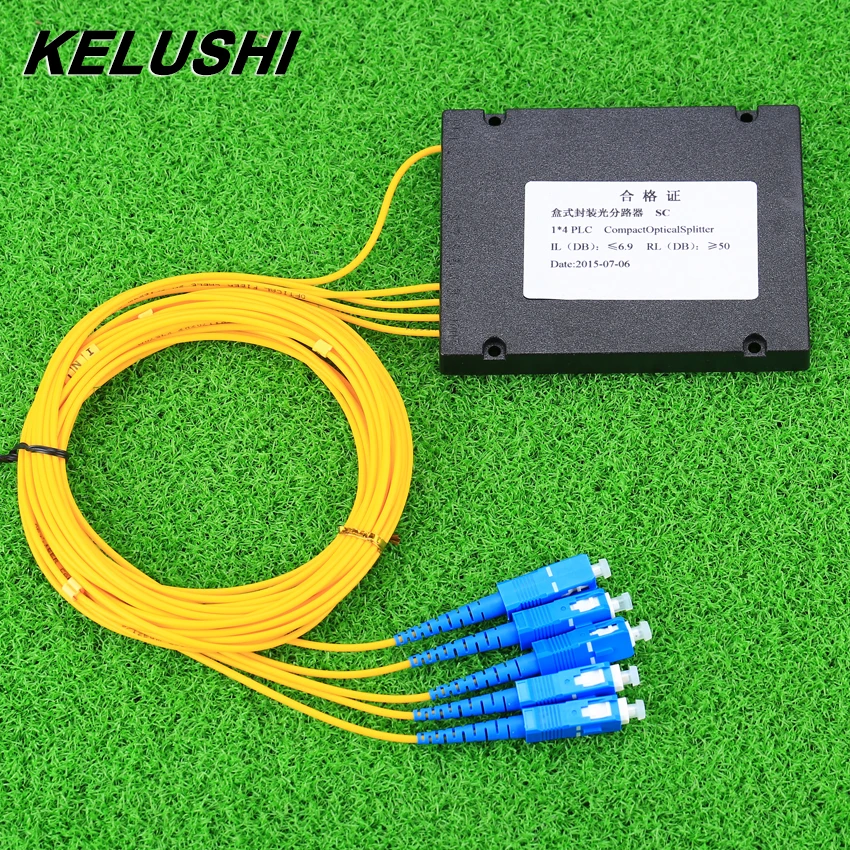 KELUSHI Новинка 1x4 телекоммуникационный ПЛК кассета SC Компактный Оптический