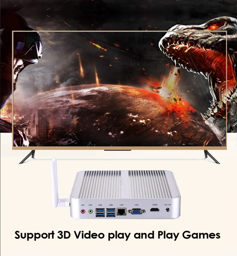 4K HTPC мини ПК Windows 10 Nuc компьютер Barebone мини ПК I5 4200u, i5 5200u, i7 4500u Макс 16G