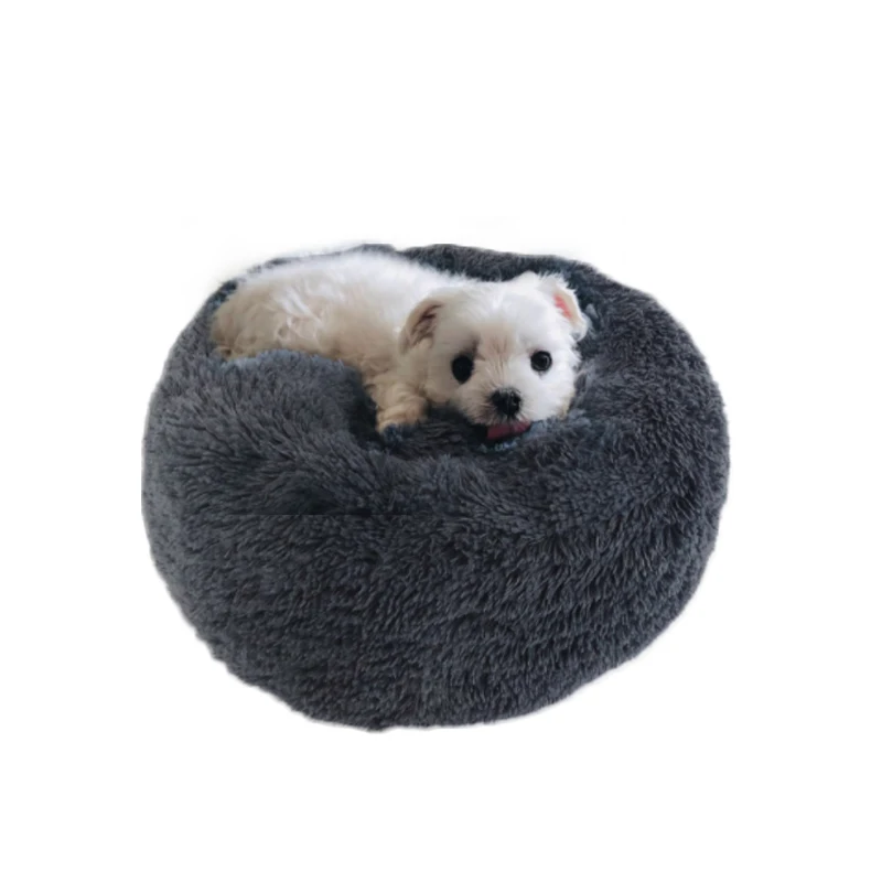 Зимний теплый спальный мешок для кошки длинная плюшевая супермягкая кровать