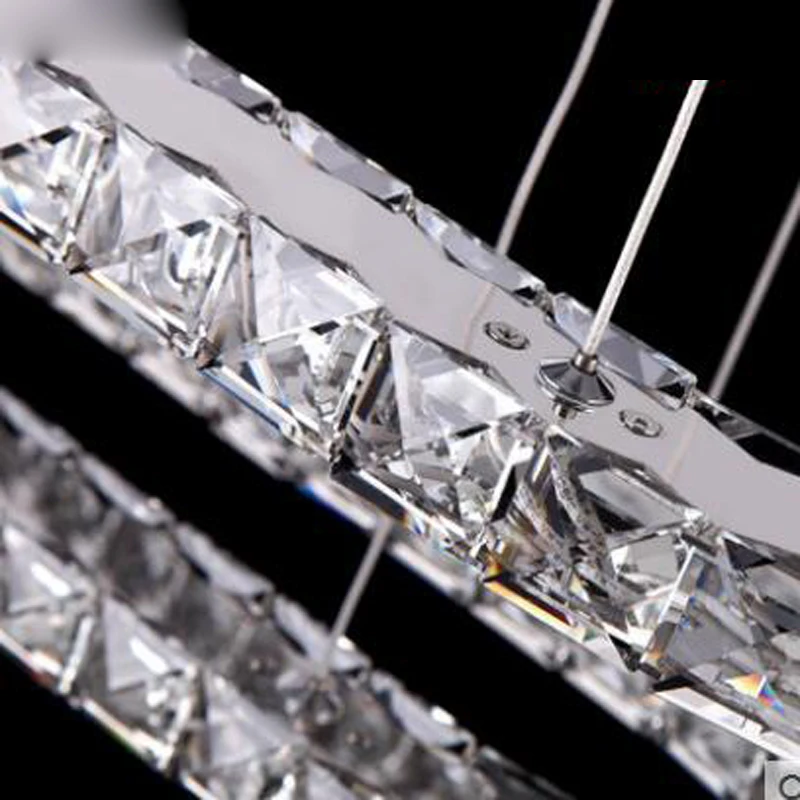 

Creative oval living room lamp LED crystal chandelier modern restaurant chandelier dining room lamp led lighting fixture led