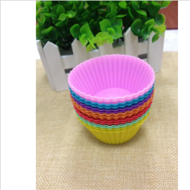 6 шт. Мини силиконовая чашка форма для торта Форма маффинов и кексов выпечки