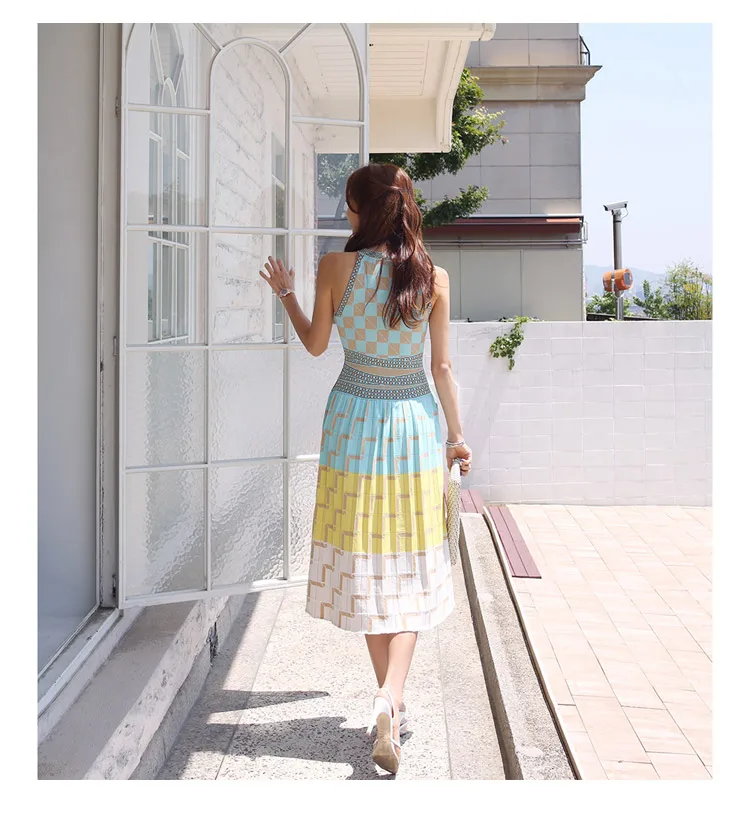 Женское трикотажное жаккардовое платье-свитер длинное праздничное платье без