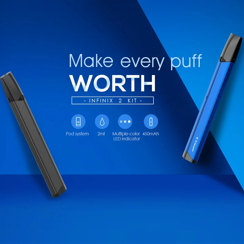 Электронная сигарета SMOK infinix 2 Kit со встроенным аккумулятором 450 мАч кальян мл pod