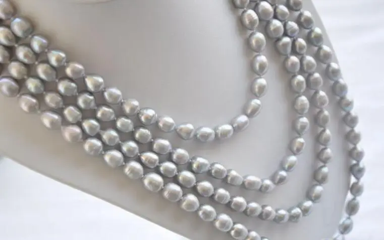 Набор сережек и ожерелье с пресноводным жемчугом 100 дюйма 10 11 мм|necklace earring set|pearl