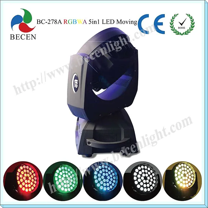 BECEN 1-8 шт. 36x15 Вт RGBWA 5-в-1 зум светодиодный луч для мытья движущейся головки