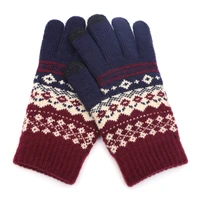 adult woman men touch screen gloves knit mittens winter warm full finger gloves affordable st9