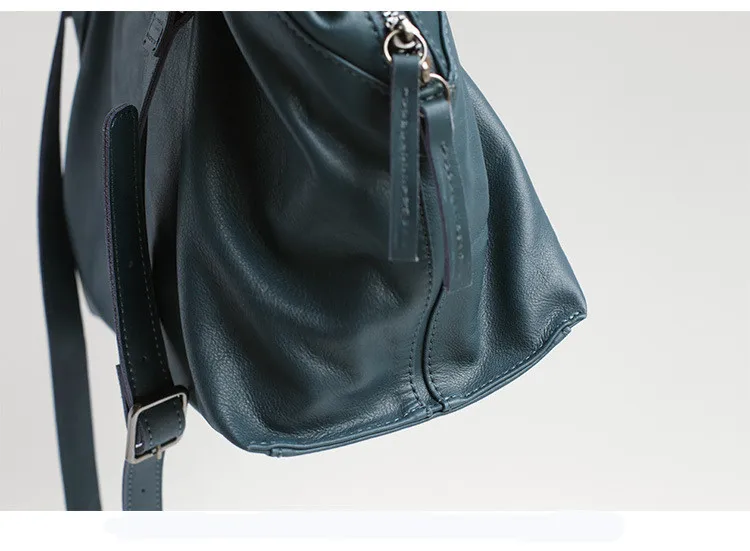 Женская большая Повседневная сумка из натуральной воловьей кожи сумки-тоуты |