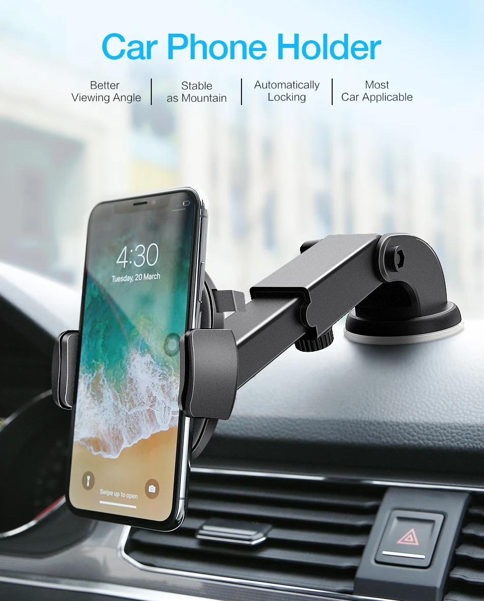 RAXFLY кольцо для телефона Автомобильный держатель для iphone X XS черный пластиковый держатель для вашего мобильного телефона Подставка в машине стол бесконечное вращение