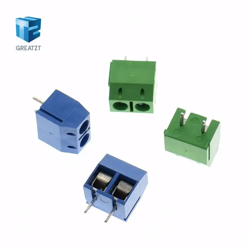 100 шт. 301 2 P Pin винтовой клеммный блок коннектор 5 мм Шаг|pitch connector|pitch pin10 pcs |