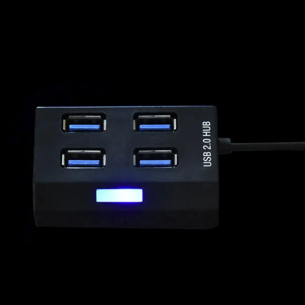 Высокоскоростной 4 портовый мини концентратор USB 2 0 разветвитель адаптер для ПК