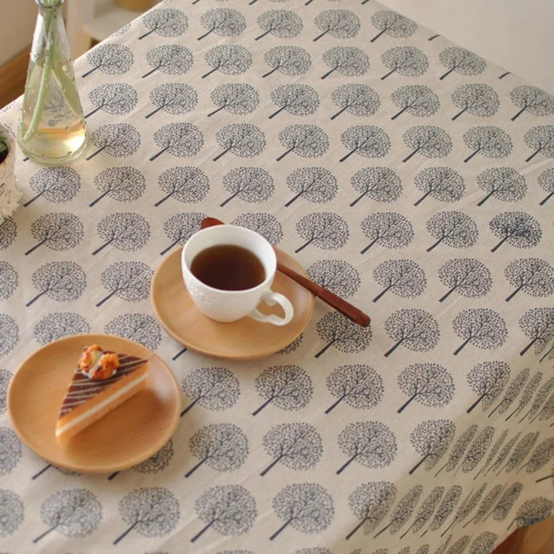 Oilcloth Waves синяя Водонепроницаемая Скатерть прямоугольная скатерть из хлопка и