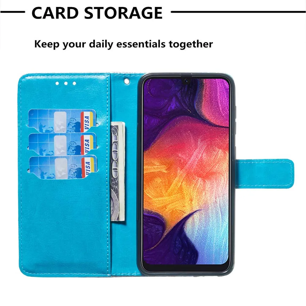 Чехол для Samsung Galaxy A50 A40 A30 A20 A70 2019 мерцающий кожаный чехол телефона A 50 40 30 20