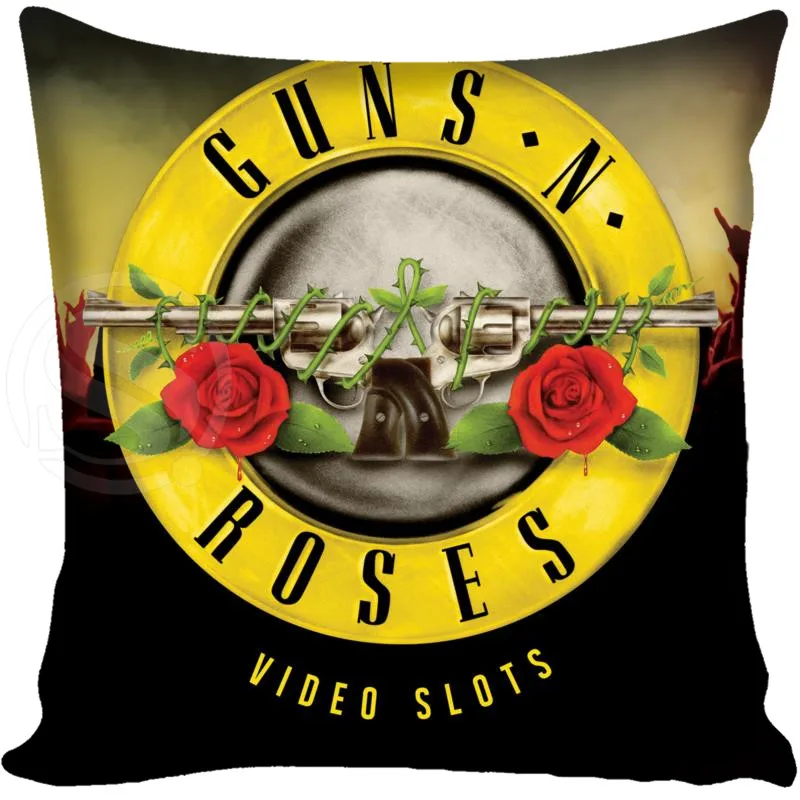Custom Guns N' Roses Square Pillowcase Custom Zippered Bedroom Home Pillow Cover Case 1pcs custom 40x40cm
