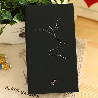 Крутой винтажный дневник зодиака, записная книжка, 96 листов, блокнот, блокнот, креативный блокнот, записная книжка, офисные школьные принадлежности, записные книжки - Цвет: Белый