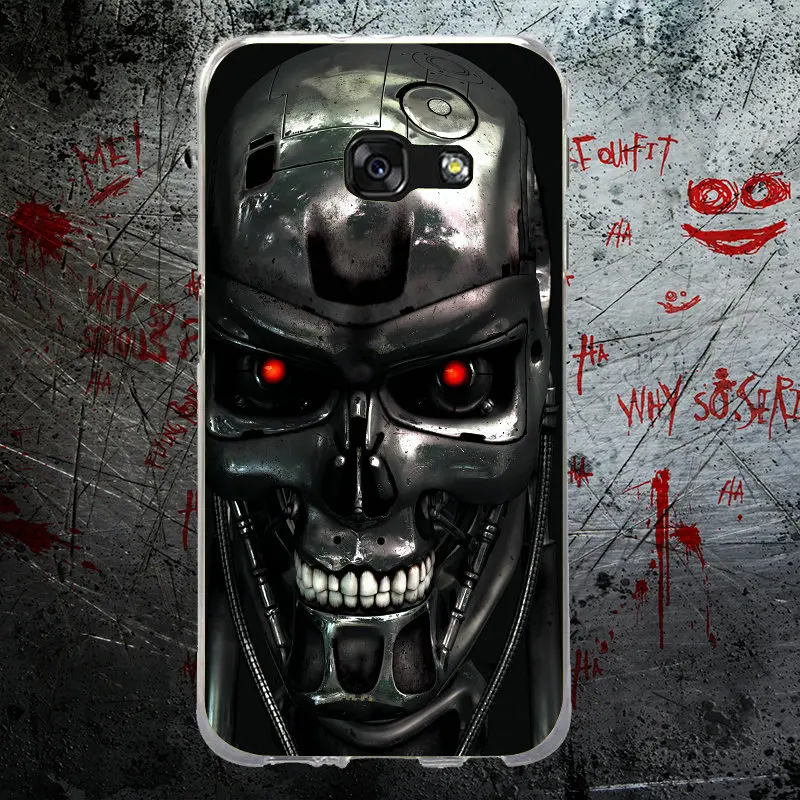 Мягкий ТПУ чехол для телефона Samsung Note 2 3 4 5 8 HTC One U11 M7 M8 M9 M10 A9 E9 Plus Fashoin Movie Terminator |