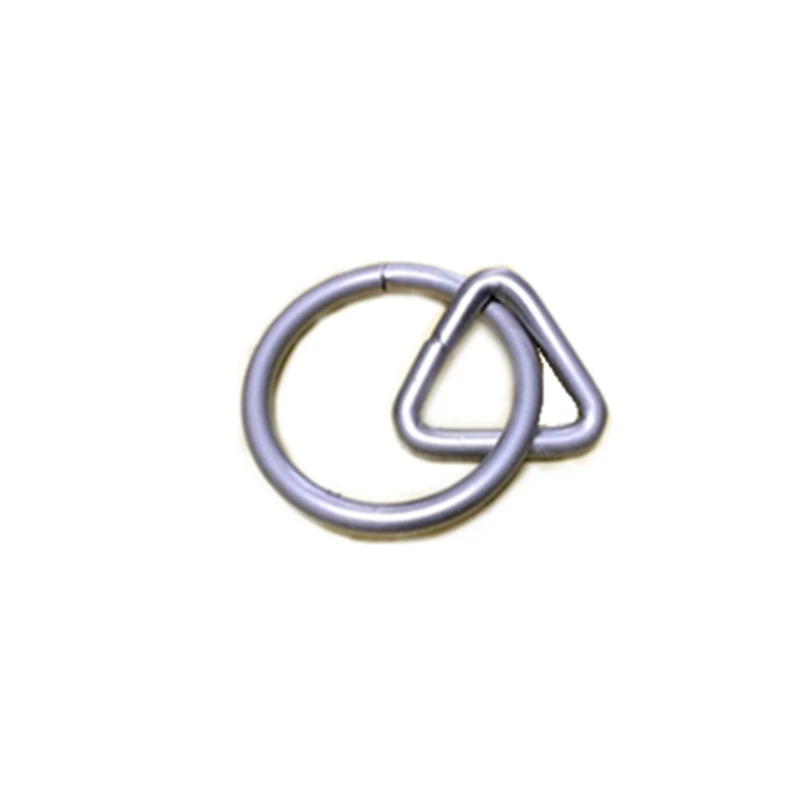 nickel plated 5 штук в партии никелированное кольцо Пряжка уздечка из нержавеющей стали Пряжка для головы лошади аксессуары - Цвет: nickel plated