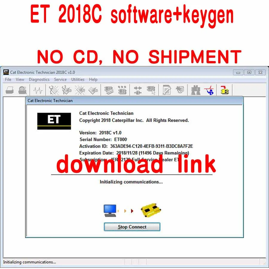 2018c download link 2019A электронный техник ET 2018C Keygen+ программное обеспечение для CAT ET3 V1.0 Keygen поставляется с установкой видео - Цвет: 2018c download link