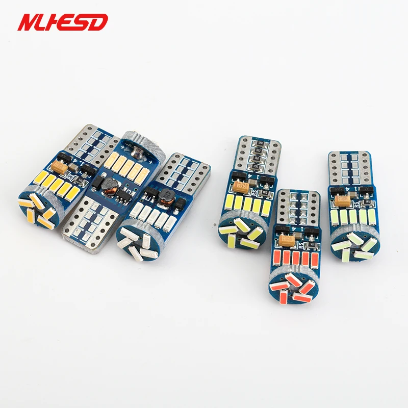 100 шт./лот автомобильные светодиоды T10 canbus LED W5W Canbus t10 led 15smd 4014 светодиодные