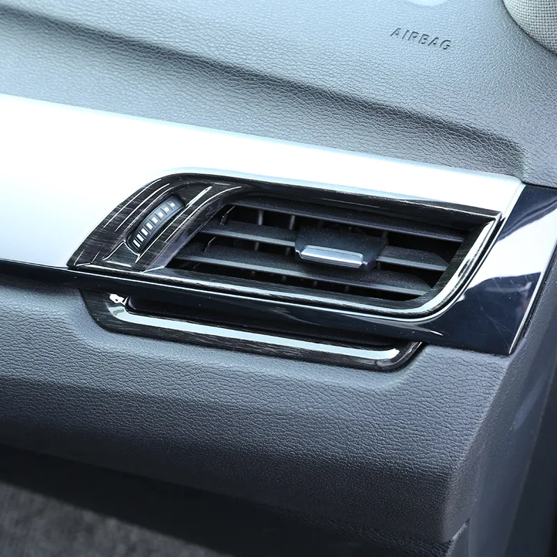 Черное дерево зерна Цвет для BMW X1 f48 2016 2019 X2 F47 2018 автомобиля ABS Пластик сбоку