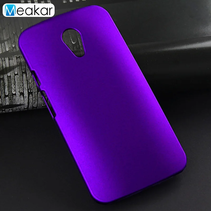 Матовый пластиковый Coque чехол 5.0For Moto G2 чехол для Motorola Moto G2 Xt1068 Xt1063 Xt1069 чехол для телефона - Цвет: purple