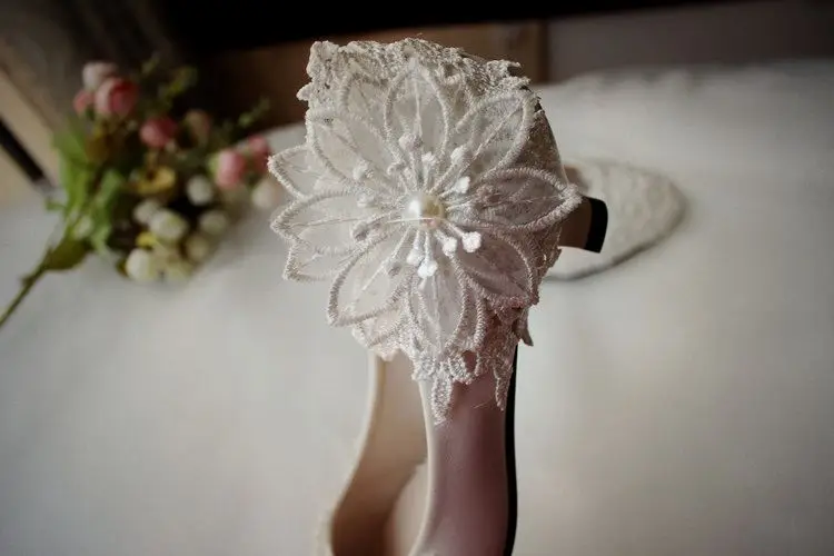 Модная женская свадебная обувь нового дизайна 2018 Туфли-лодочки ручной работы с