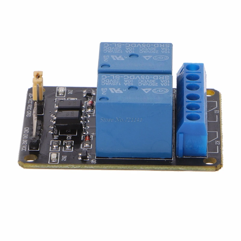 2 канала DC 5 В релейный модуль переключателя для Raspberry Pi ARM AVR DSP реле интегральных