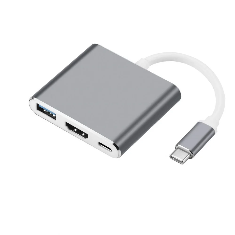 BL02320 USB C концентратор тип c к HDMI VGA 4 к 30 Гц кабель адаптер USB3.0 HDMI конвертер с QC 3,0 87 Вт PD Зарядка для xiaomi huawei ноутбук - Цвет: BL02320