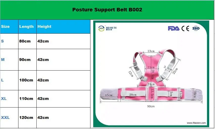 

Magnetic Back Support Posture Corrector Belt Men Shoulder Posture Support Brace Back Brace for Christmas Gift Men Women B002
