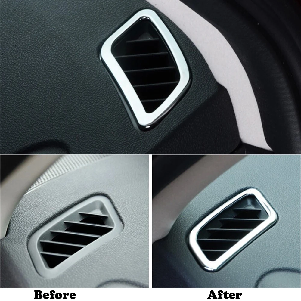 Для Nissan Qashqai 2011 2012 2013 2014 кондиционер на выходе декоративный чехол с блестками ABS