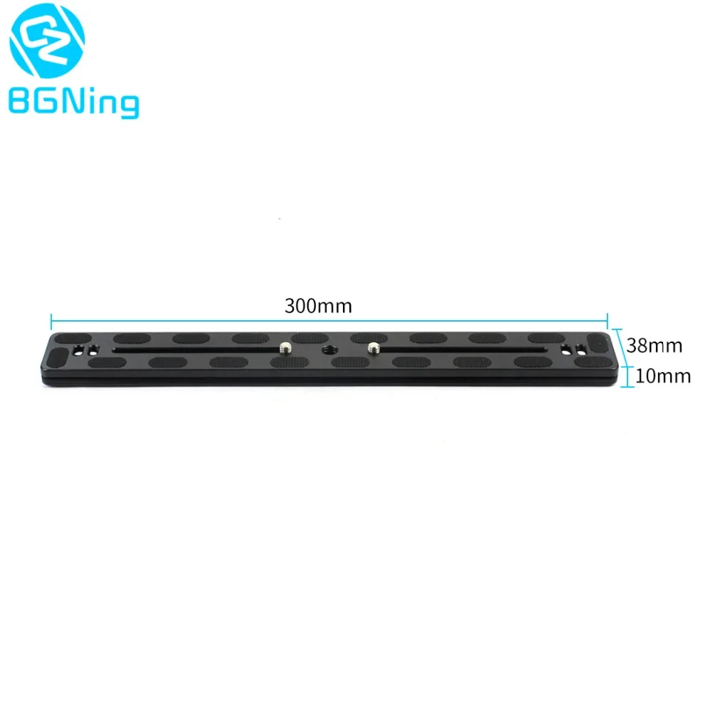 

PU-300 CNC Универсальный штатив для DSLR камеры БЫСТРОРАЗЪЕМНАЯ пластина для 2 зажим для фотоаппаратов Монтажная пластина адаптера 300*38*10 мм Фотос...