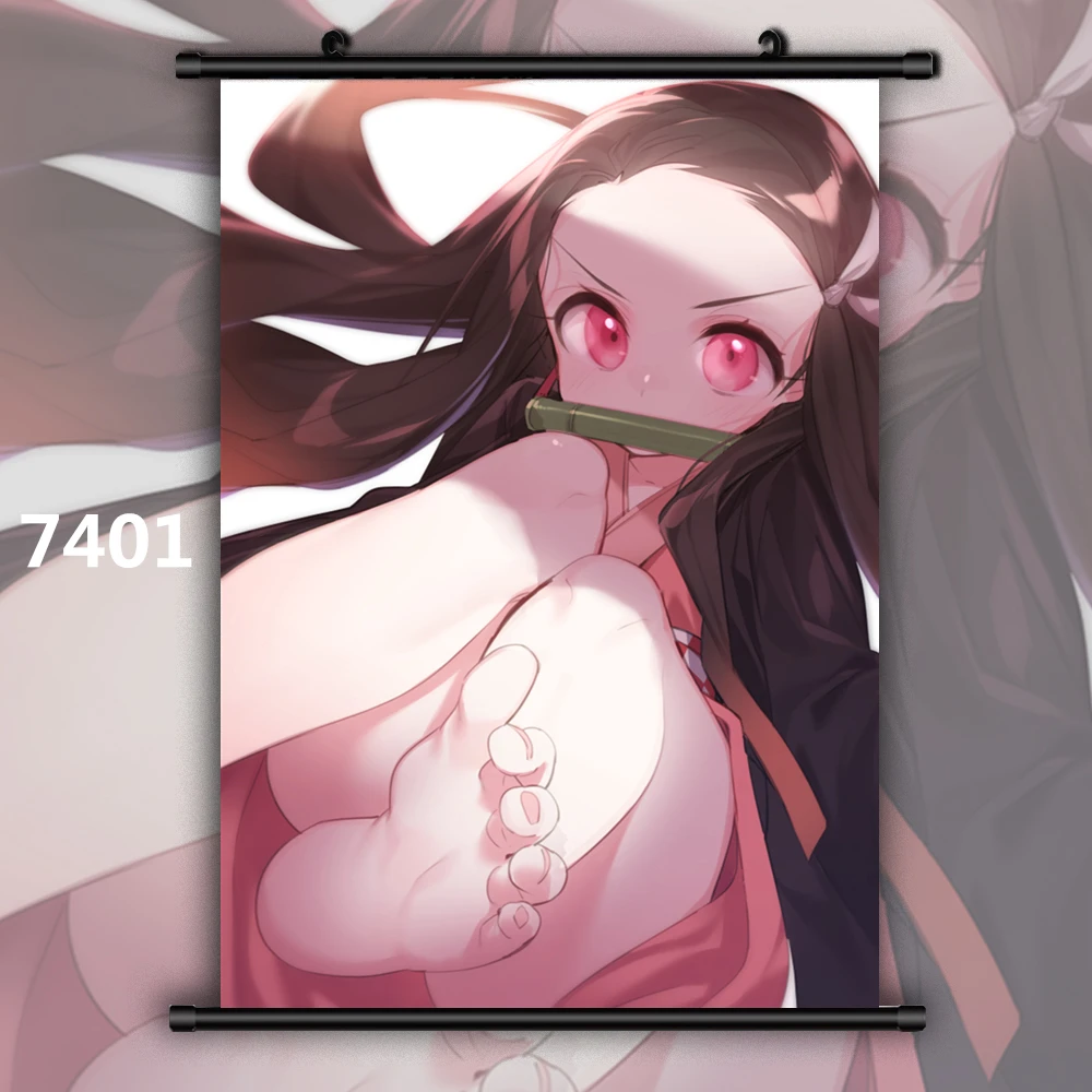 7401 Demon Slayer Kimetsu no Yaiba Kamado Nezuko Аниме Манга настенный плакат в рулоне A - Color: 7401